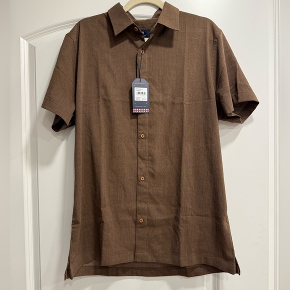 NWT! Ben Sherman Brown Casual Button Down Shirt - Picture 1 of 2